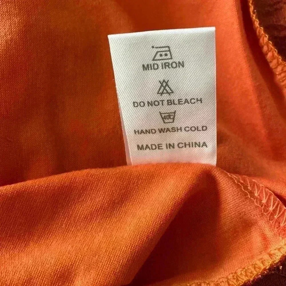 🆕Pretty Angel Orange Ruffle-Hem Tunic L🆕 - Picture 10 of 12
